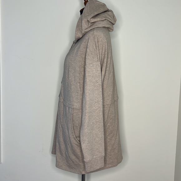BAREFOOT DREAMS Malibu Collection® Brushed Luxe Lounge Anorak Sweatshirt M - Picture 5 of 9